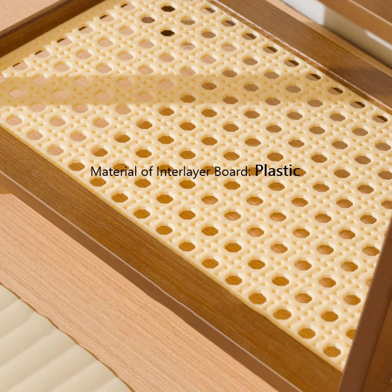 2-Tier Bamboo Kitchen Counter Organizer Rack