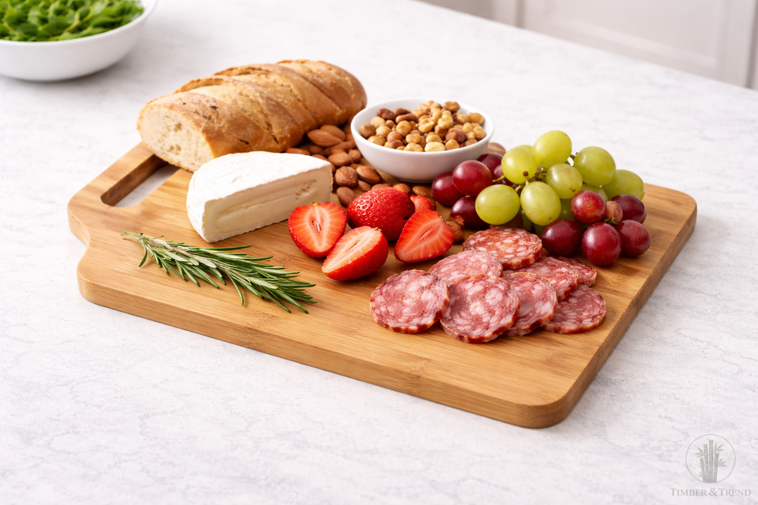 Bamboo Cutting Board 15 X 10 Combines Functionality with Craftsmanship