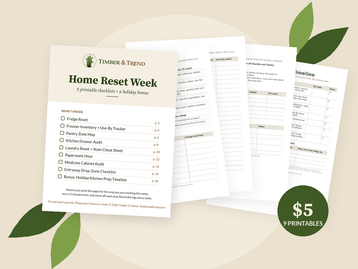 Home Reset Week printable bundle mockup